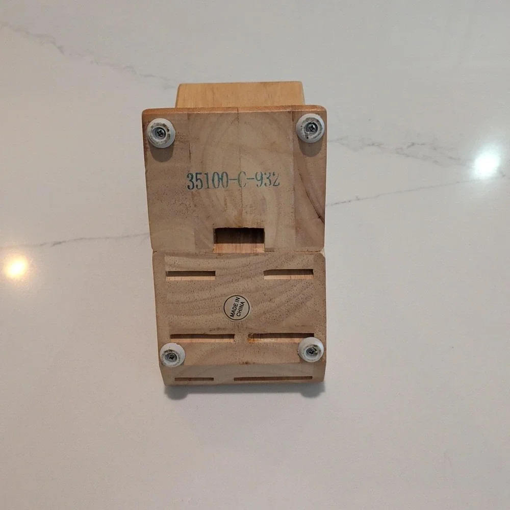 J.A Henckels 6-slot Oak Knife Block
